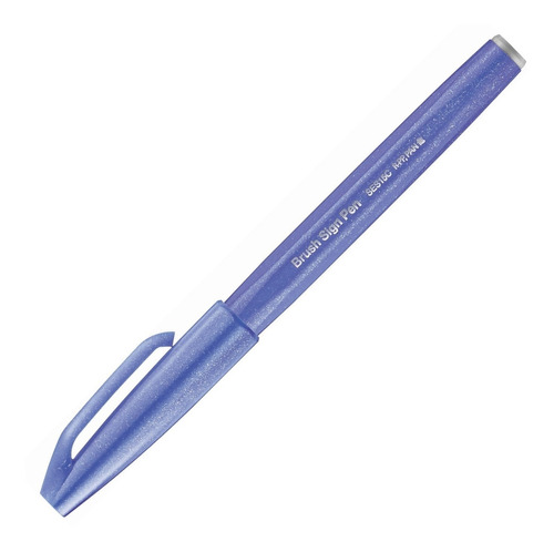 Brush Pen Sign Pentel Brush Pen Color AZUL VIOLETA