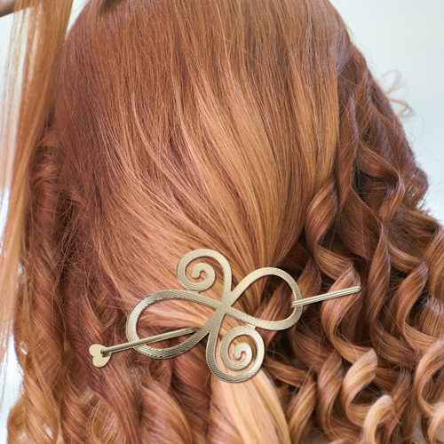 Hebilla De Pelo Simple Arrow Pearl, 6 Unidades