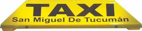 Cartel Taxi 55 Cm Amarillo Personalizado Led Somos Fábrica