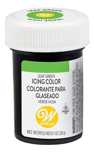 Colorante Comestible En Gel Verde Hoja 28gr Wilton 