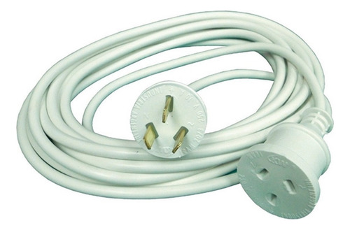 Cable Armado Prolongador Alargue 2 Metros 0,75 Mm Blanco Eco