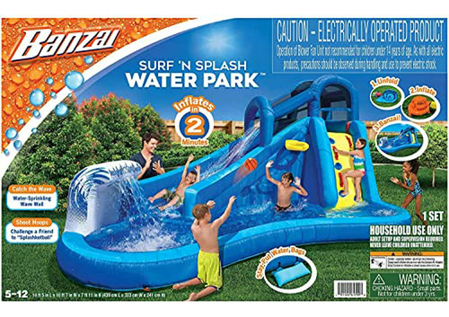 Banzai Surf N' Splash Parque Acuático Inflable.