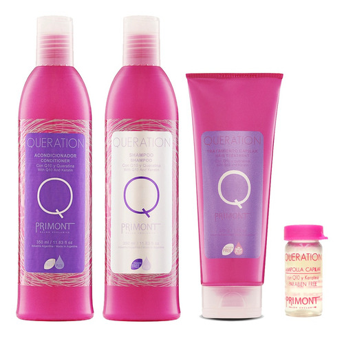 Promo Pack Queration Primont Shampoo Enjuague Tratamien Pelo