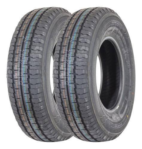 Kit 2 Pneu 205r14c 109/107r Cargoplus Xbri Aro 14