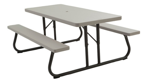 Mesa De Picnic Rectangular 1.83m Lifetime Color Gris