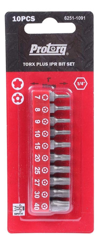 Juego De Puntas Torx Tamper De 5 Puntas  10 Pzas  Ares