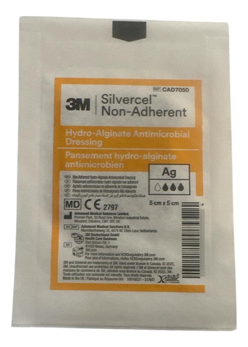 Apósito Silvercel Hidroalginato Antimicrobiano 5x5 Unidad