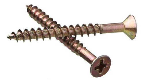 Imagen 1 de 5 de Tornillos Autoperforante 4 X 45 Mm 100unid Para Madera Fix