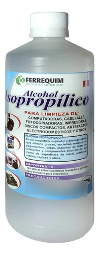 Alcohol Isopropílico 99% De Concentración 500ml Ferrequim