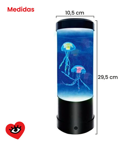 Lampara De Lava De Medusas Flotantes Con Luz Multicolor RGB Veoquiero