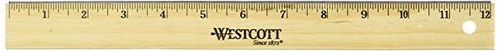 Westcott Madera 12  Regla Escuela De Escalada En 1/16  (1038