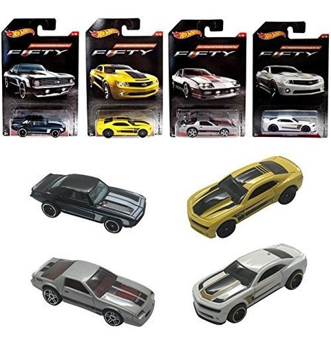 Conjunto De 4 Hot Wheel Camaro Exclusivos Cincuenta Edicion