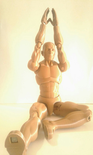 Imagen 5 de 7 de Muñeco Articulado Body Kun Maniqui 24cm Dibujo En 3d Marrón