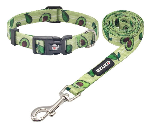 Juego De Correa Y Collar Para Perros Azuza, Divertidos De En