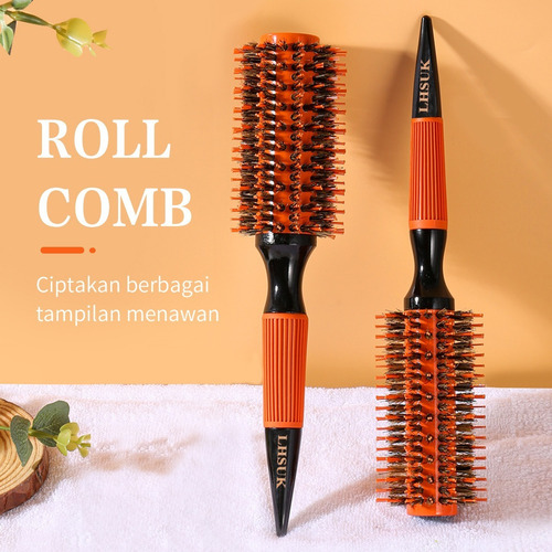 Kit 5 Cepillos Profesionales De Peluquería Cerdas De Jabalí