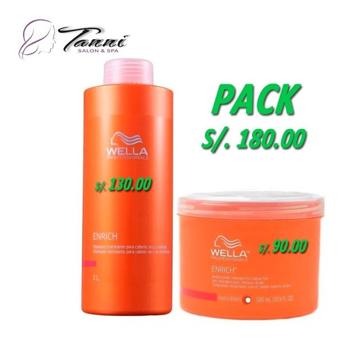 Wella Profesional Enrich Champu+mascarilla Trat. Post Lacea 