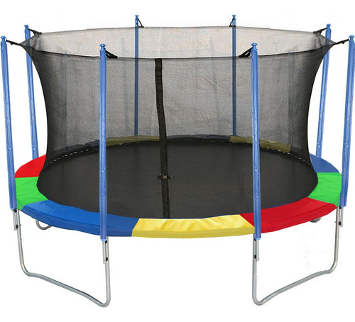 Trampolin Saltarin Cama Elastica 4 Mts Multicolor Kolumpe