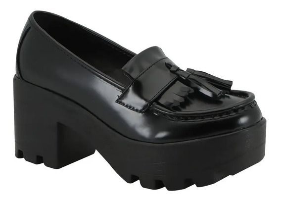 Zapatos De Charol Tacon Ancho Dama | MercadoLibre 📦
