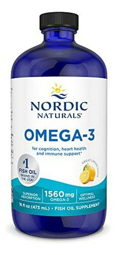 Aceite De Pescado Omega-3 Nordic Naturals - Limón - 16 Oz