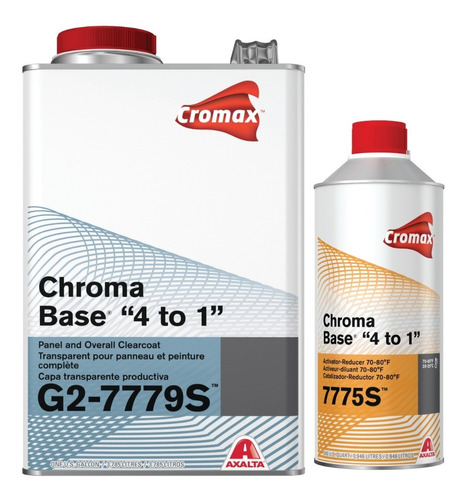 Barniz Clear G2 7779s 3,785ml C/ Cat Cromax Axalta