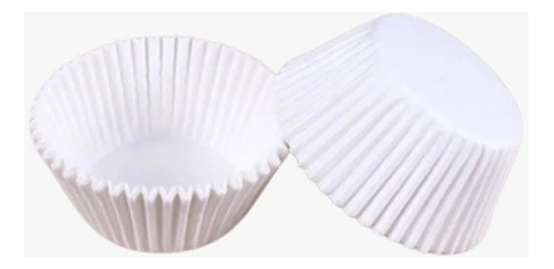 90 Mini Forminhas De Papel Mini Cupcake Branco Forneável N°2