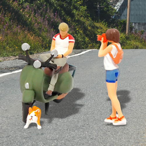 1/64 Figuritas De Personas En Miniatura Escena De La Calle