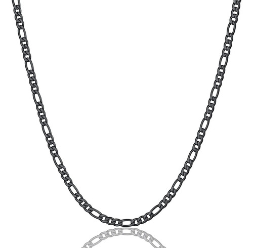 Chainspromax Collar De Cadena Figaro Para Hombre, 3/5/0.315 