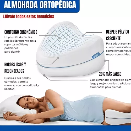 Beneficios de dormir con una almohada para piernas