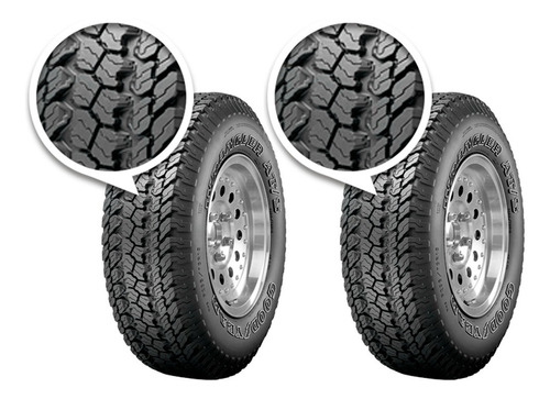 Paquete De 2 Llantas 205/75r14 98q Goodyear Wrangler At/s