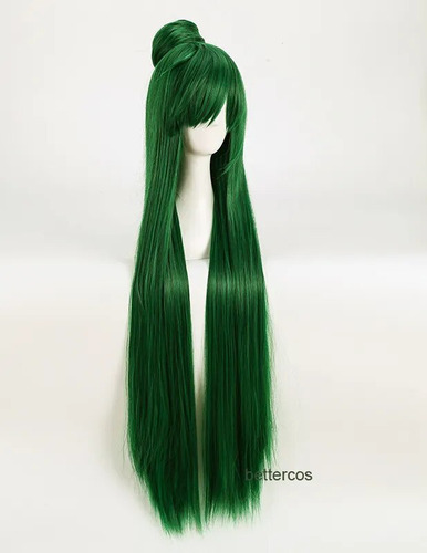 Sailor Pluto Meiou Setsuna Cosplay Wig Long Green With Detac