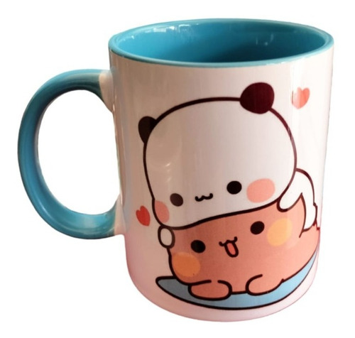 Taza Bubu Y Dudu Amor Fondo Azul Personalizada