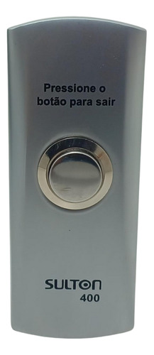 Botoeira Metálica Inox De Sobrepor Na Com Botão De Aço Inox
