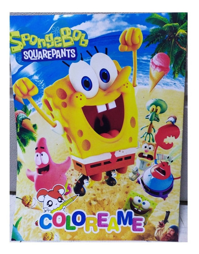 Bob Esponja Patricio Paq 10 Libros Colorear Iluminar Nickjr