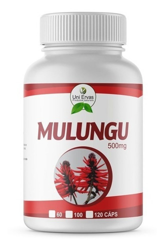 Cápsulas Mulungu para insomnio a base de hierbas, 500 mg, 120 unidades