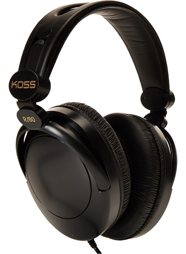 Koss R-80 Over Ear Audífonos, Negro