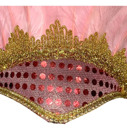 Disfraz De Carnaval De Plumas Con Forma De Tocado Ajustable