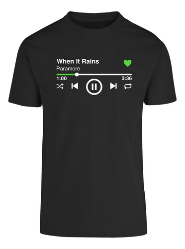 Playera Musical Paramore | When It Rains 