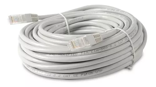 Cable De Red Internet Utp Cat 5e 20 Metros Rj45 Patch Cord