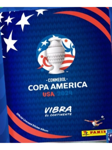 Figuritas Copa América 2024*×× Album + 25 Sobres ×5u