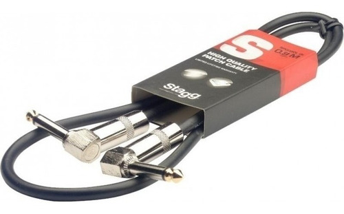 Cable Plug En L Plug L Metálico 60cm Stagg Spc060ldl