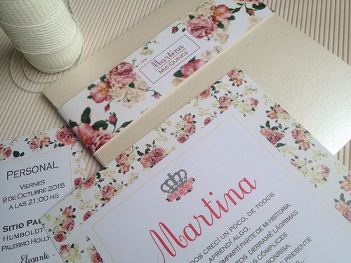 Invitaciones 15 Años X 10 Unidades (ver Detalle)