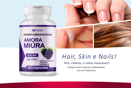 Amora Miúra C/ Isoflavonas + Vitamina B6 Muwiz 60caps 10 Uni