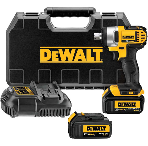 Chave de impacto 20v + 2 Bat + carregador Dewalt DCF880l2-b2