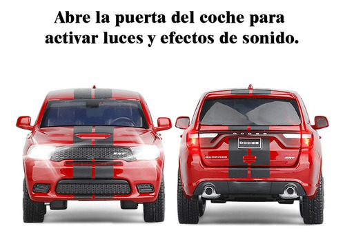 . Dodge Durango Srt Miniatura Metal Autos Con Luz Y Sonido