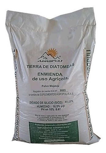 Tierra De Diatomeas Agropuli X 8kg Con Envió