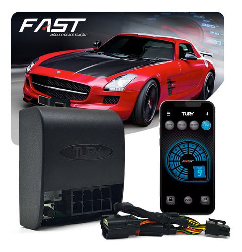 Módulo Aceleração Ford F250 2011 Bluetooth App Fast Tury