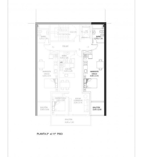 Imagen 2 de 6 de Av. Francia 800 - Monoambiente En Venta En Rosario