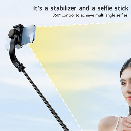 Estabilizador Gimbal Para Celular 360° Stick Con Trípode