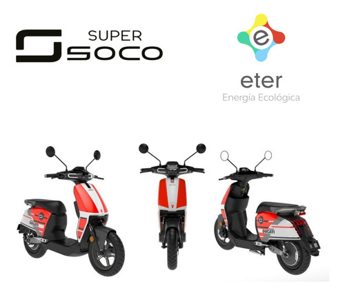 Moto Eléctrica Super Soco Cux Estilo Vespa Pilar Motor Bosch