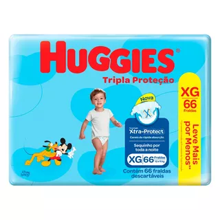 Fralda Disney Baby Tripla Proteção 66 Unidades Xg Huggies Gênero Sem gênero Tamanho N/A